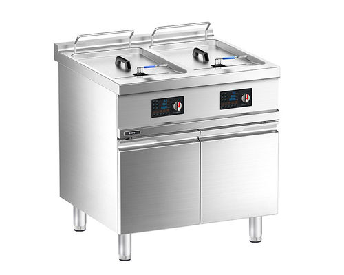 jakość  Floor Western Electric Double-tank Deep Fryer with Cabinet fabryka